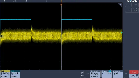 Load step response, correct routing