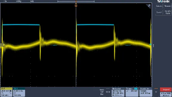 Poor control feedback trace
